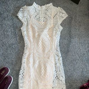 Forever 21, crochet white dress